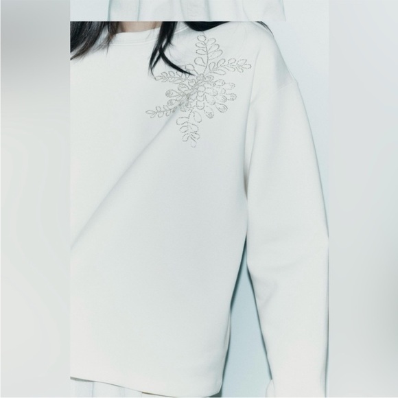 BNWT ZARA JEWEL SWEATSHIRT - Picture 4 of 8